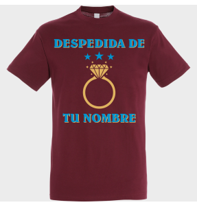 Camiseta despedida de soltero personalizable: anillo