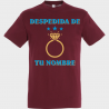 Camiseta despedida de soltero personalizable: anillo