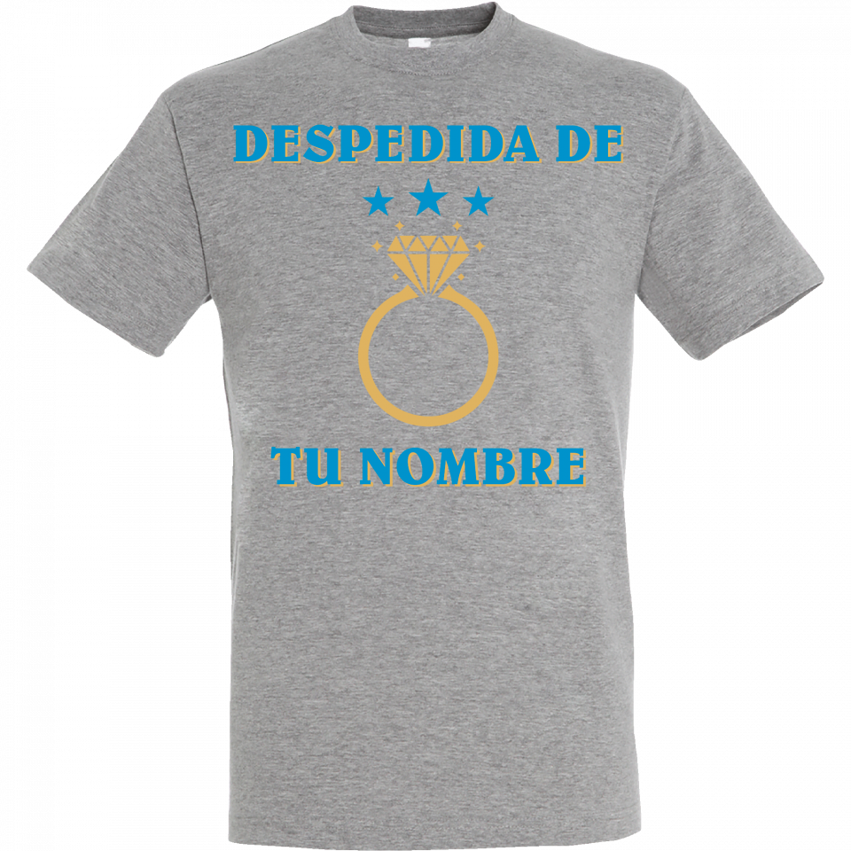 Camiseta despedida de soltero personalizable: anillo