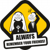 Camiseta despedida de soltera personalizable: always remember your friends