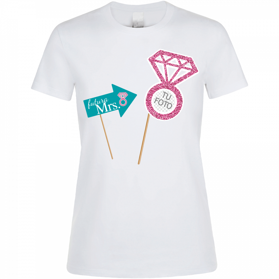 Camiseta despedida de soltera personalizable: futura mrs