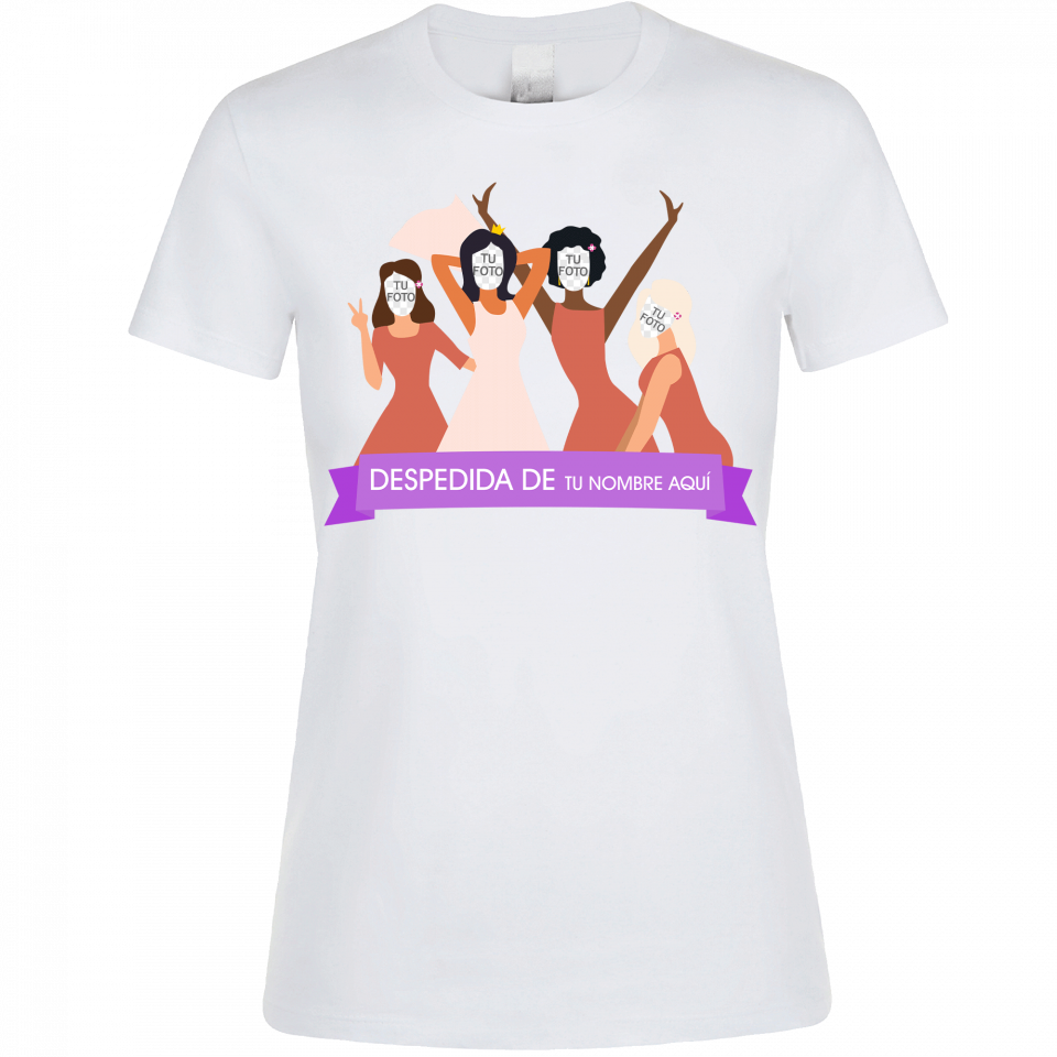 Camiseta despedida de soltera personalizable: grupo amigas