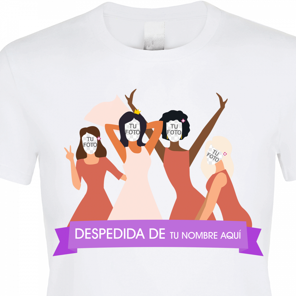 Camiseta despedida de soltera personalizable: grupo amigas