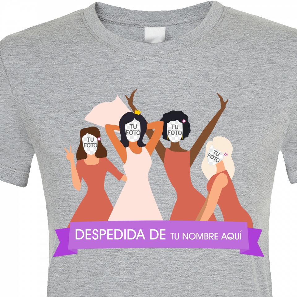Camiseta despedida de soltera personalizable: grupo amigas