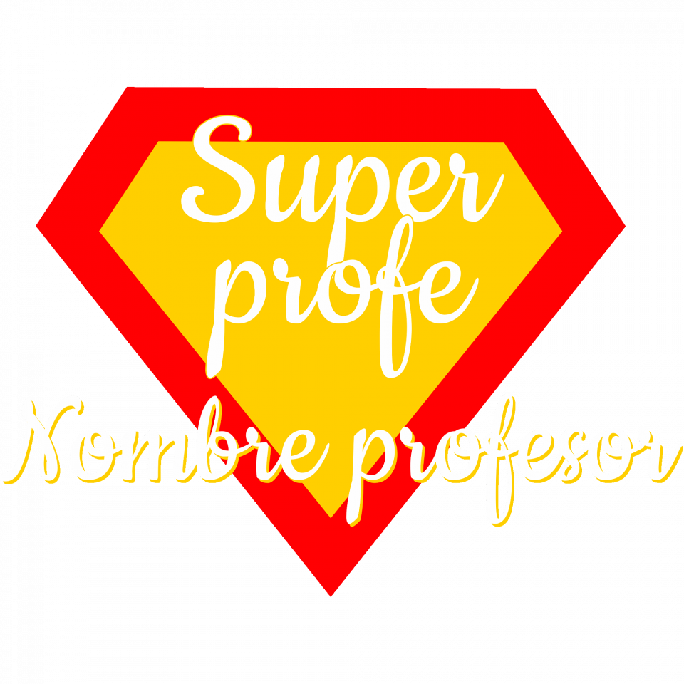 Camiseta para profesor: súper profe
