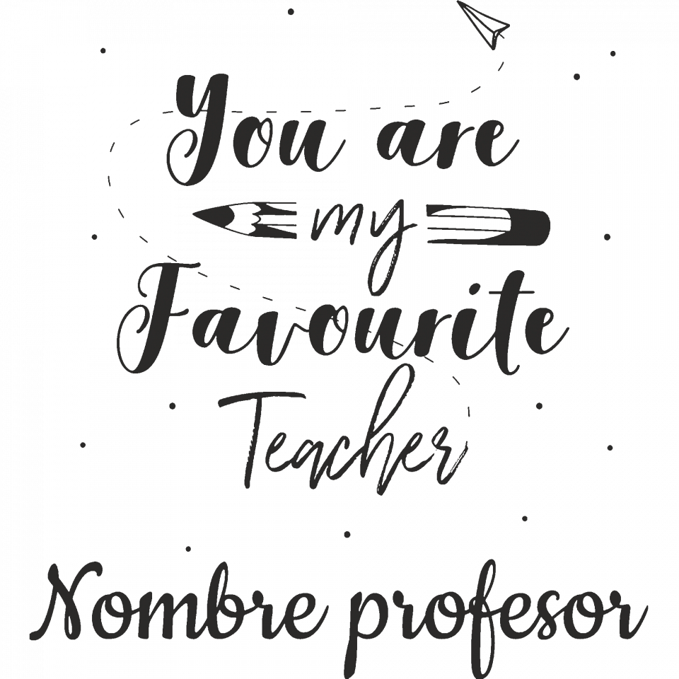 Camiseta para profesor: You are my favourite teacher