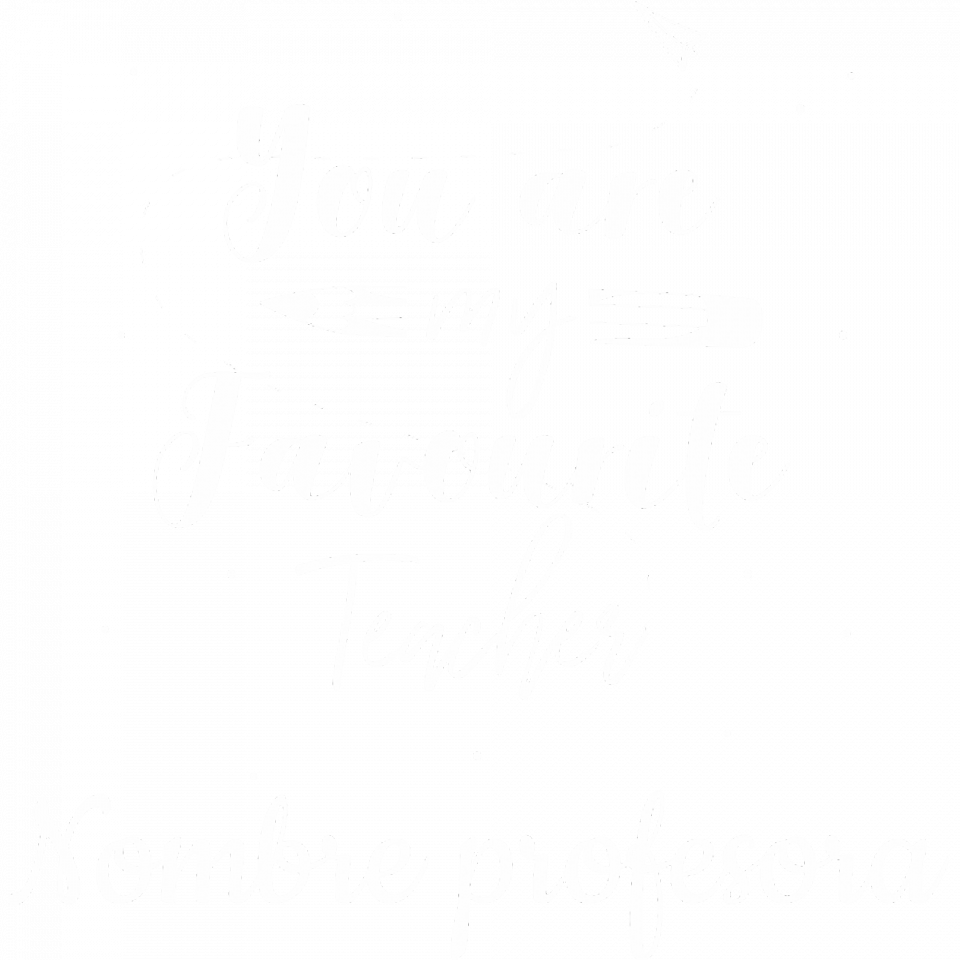 Camiseta para profesora:  You are my favourite teacher