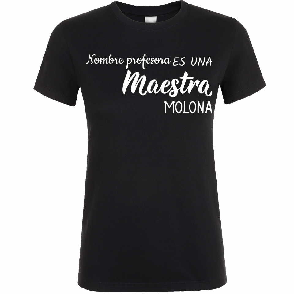 Camiseta para profesora:  Maestra molona