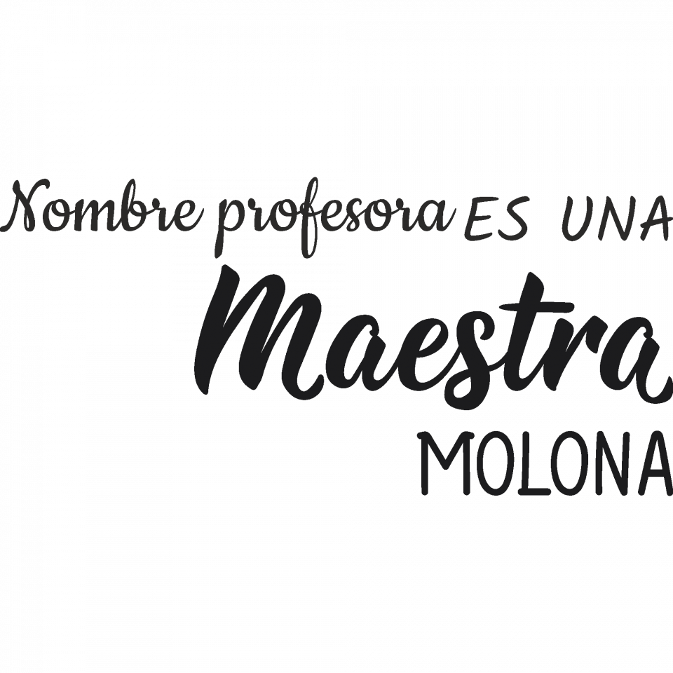 Camiseta para profesora:  Maestra molona