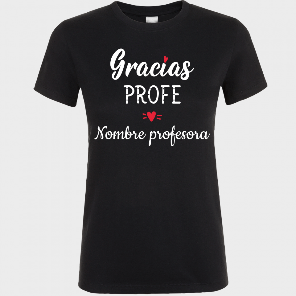 Camiseta para profesora:  Gracias profe