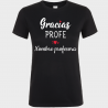 Camiseta para profesora:  Gracias profe