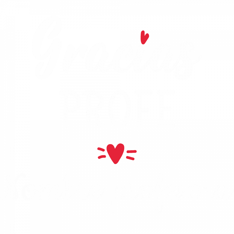 Camiseta para profesora:  Gracias profe