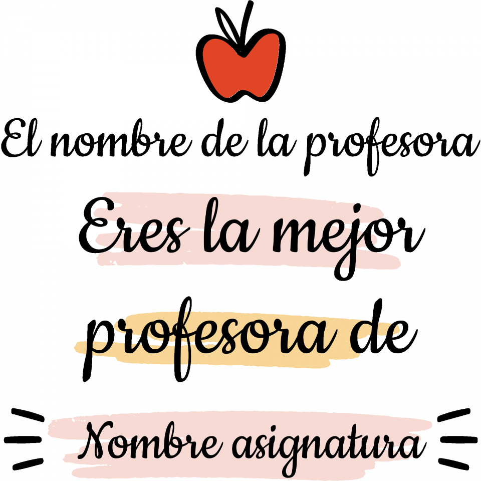 Camiseta para profesora: Eres la mejor profesora