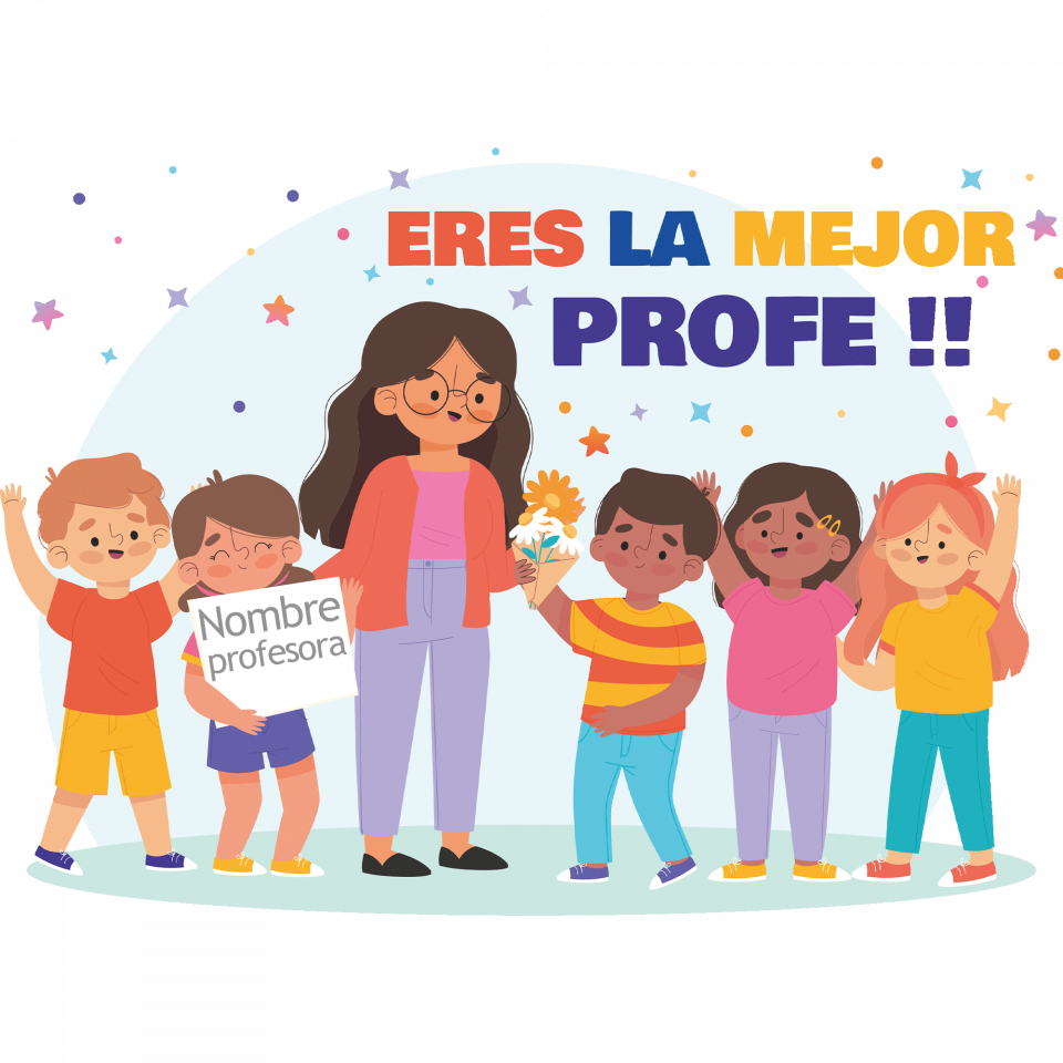 Camiseta para profesora: Eres la mejor profe