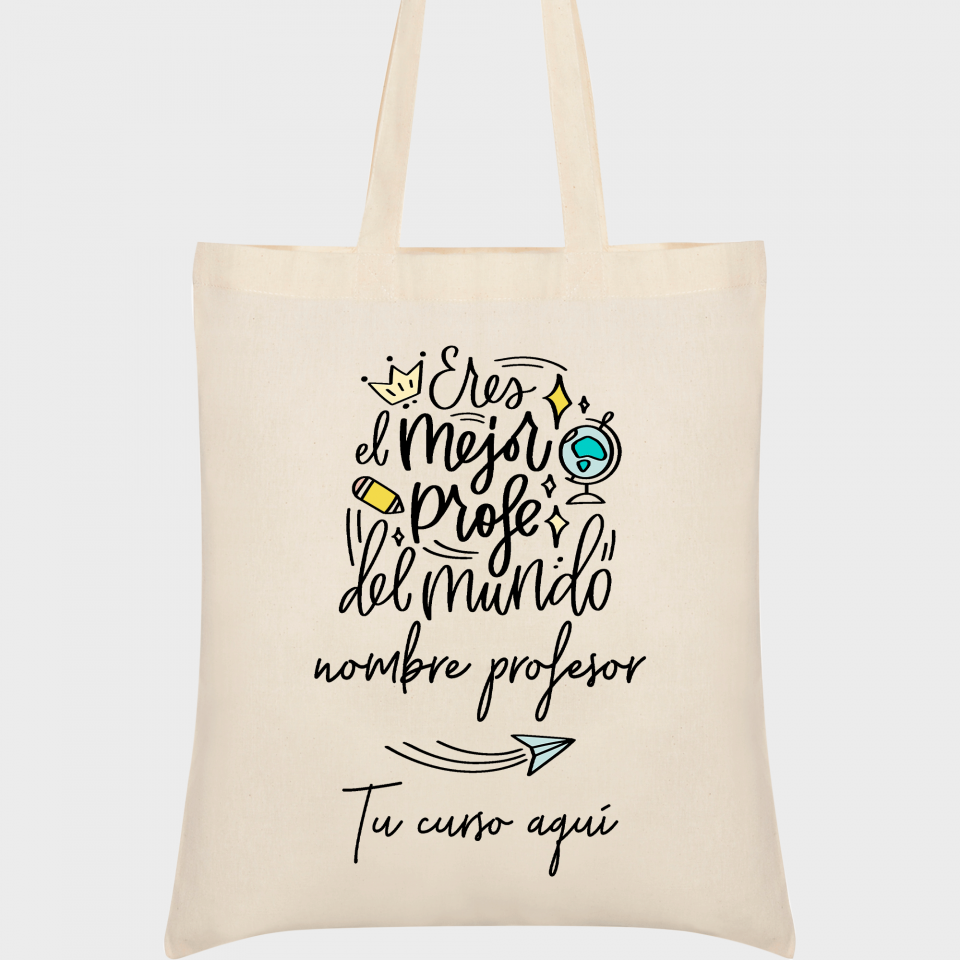 Bolsa de tela para profesor: El mejor profe
