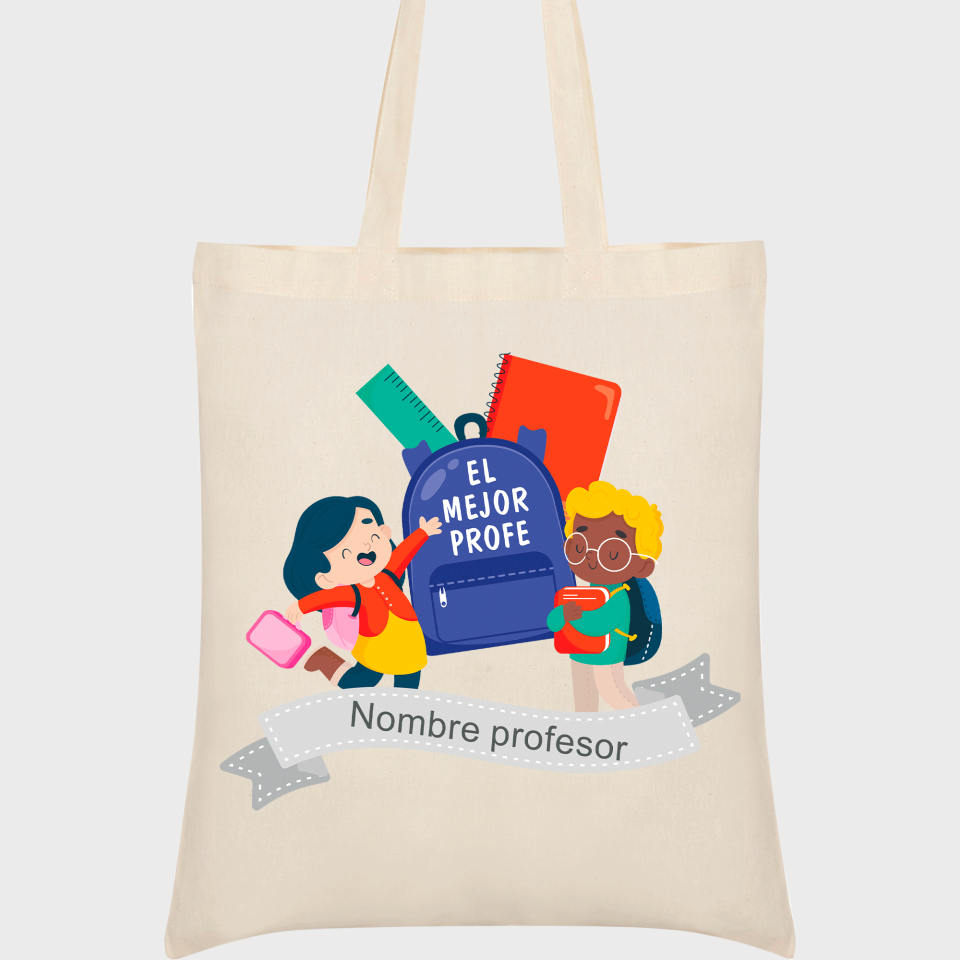 Bolsa de tela para profesor: Eres el mejor profe