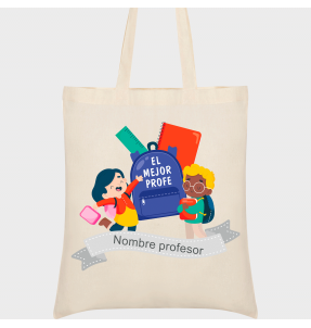 Bolsa de tela para profesor: Eres el mejor profe