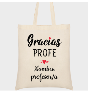 Bolsa de tela para profesor: Gracias profe