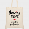 Bolsa de tela para profesor: Gracias profe