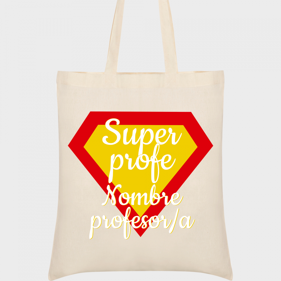 Bolsa de tela para profesor: Súper profe