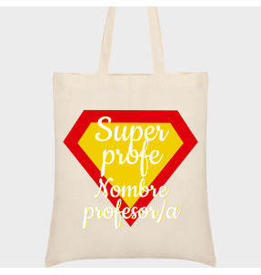 Bolsa de tela para profesor: Súper profe