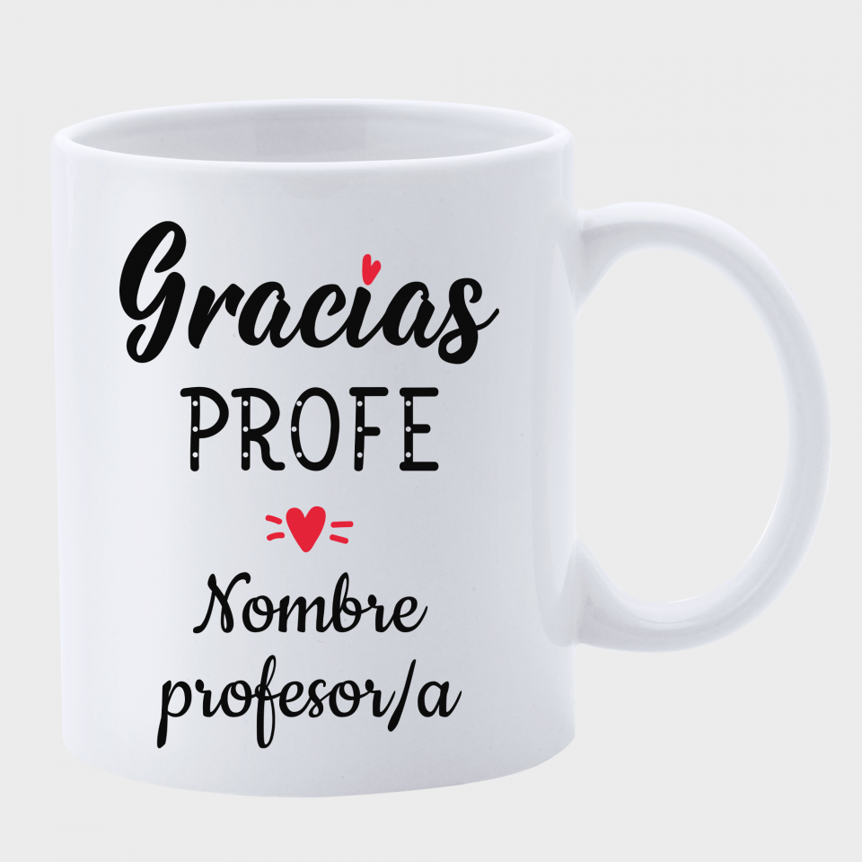 Taza para profesor: Gracias profe