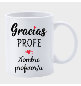 Taza para profesor: Gracias profe