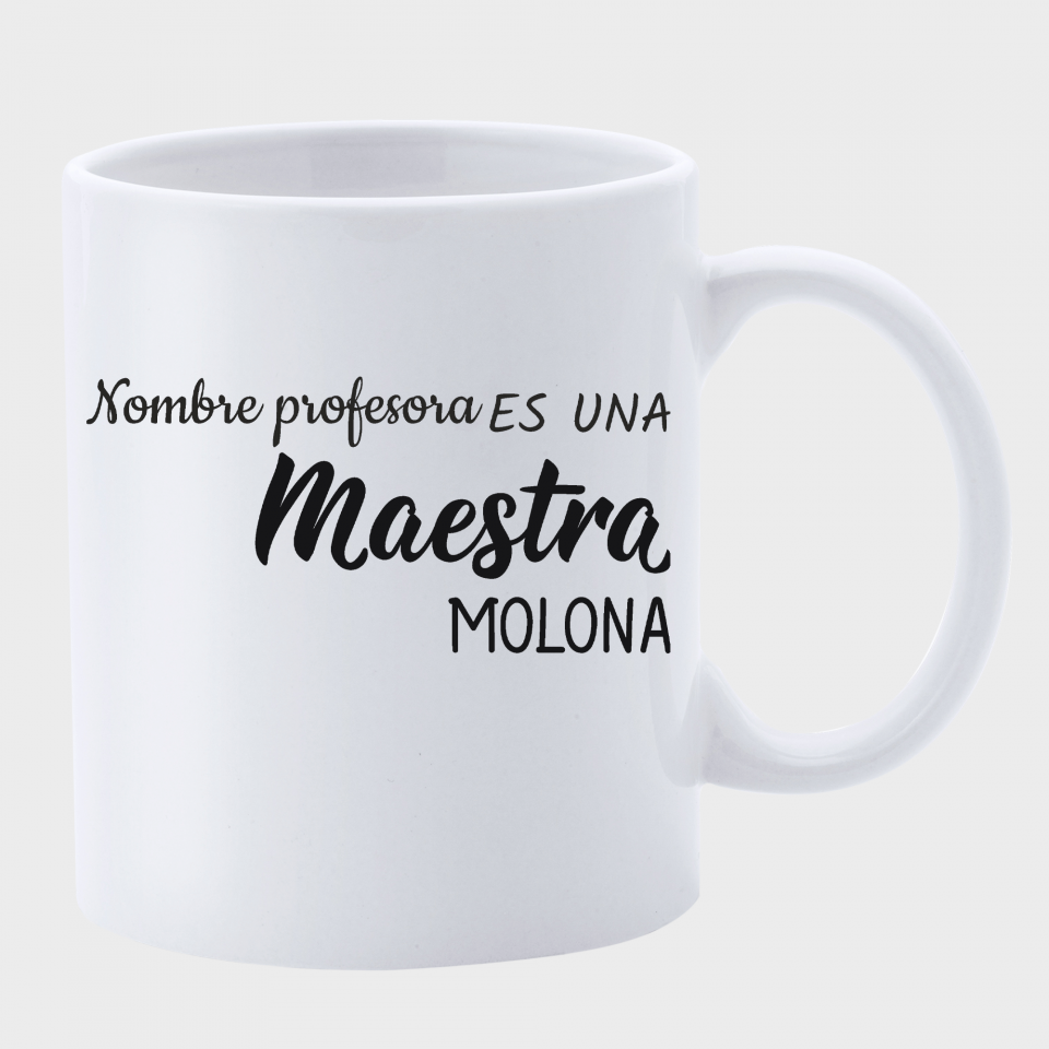 Taza para profesora: Maestra molona