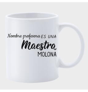 Taza para profesora: Maestra molona