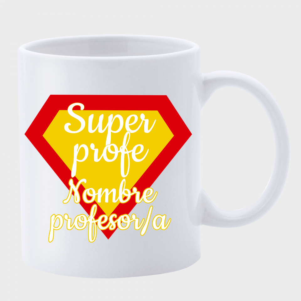 Taza para profesor: Súper profe