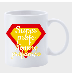 Taza para profesor: Súper profe