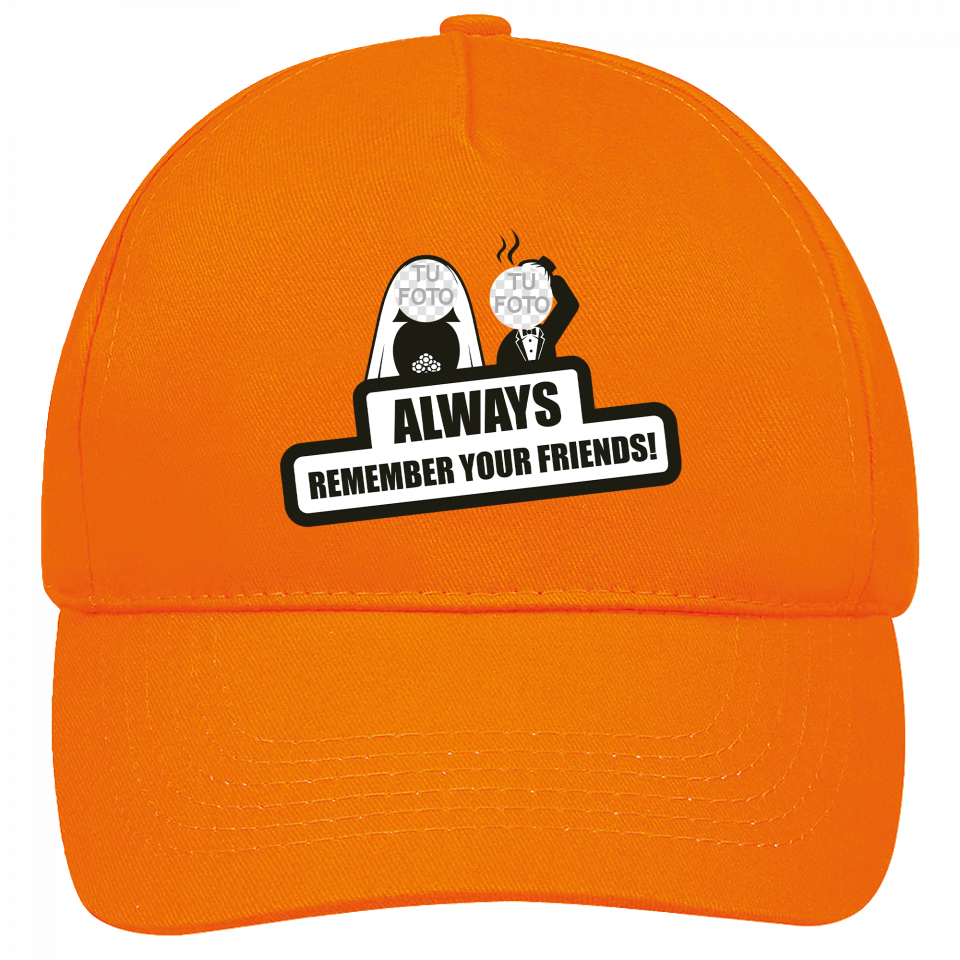 Gorra despedida de soltero: always remember your friends