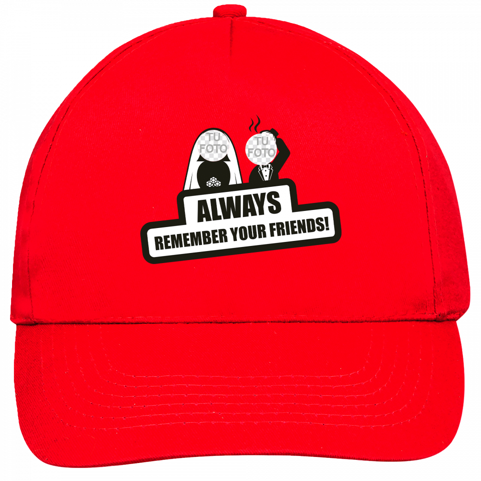 Gorra despedida de soltero: always remember your friends