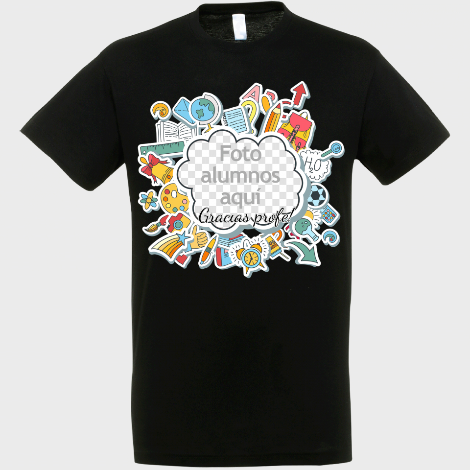 Camiseta para profesor: Muchas gracias profe