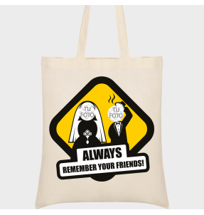 Bolsa de tela para despedida de soltero: always remember your friends