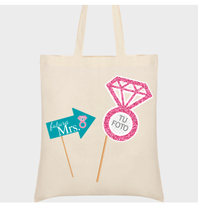 Bolsa de tela para despedida de soltera: futura mrs