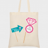 Bolsa de tela para despedida de soltera: futura mrs