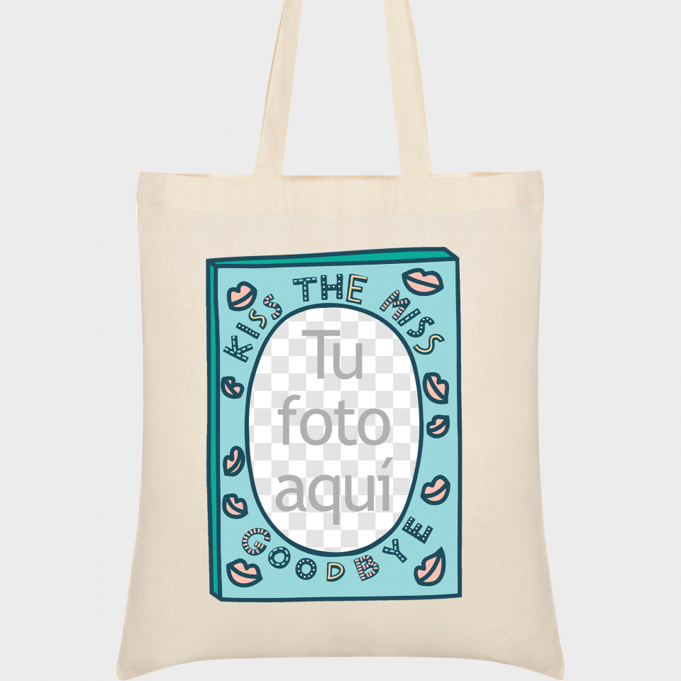 Bolsa de tela para despedida de soltera: kiss the miss goodbye