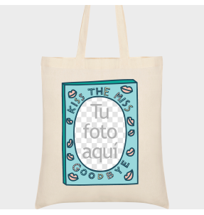 Bolsa de tela para despedida de soltera: kiss the miss goodbye
