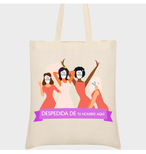 Bolsa de tela para despedida de soltera: grupo amigas