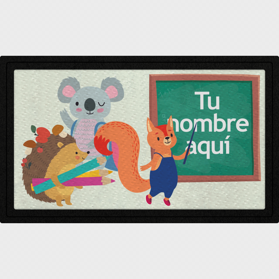 Parche rectangular animales