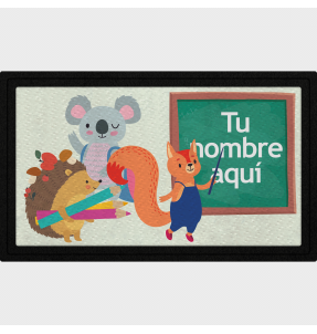 Parche rectangular animales