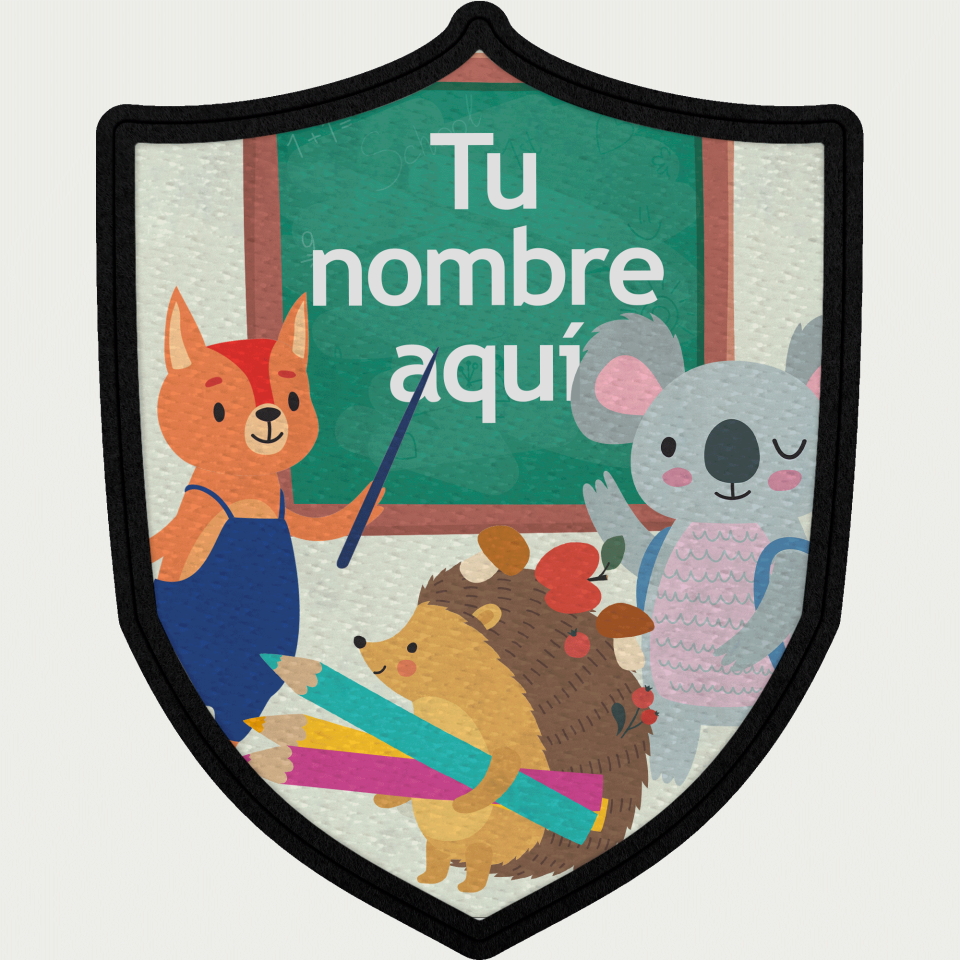 Parche escudo 2 animales