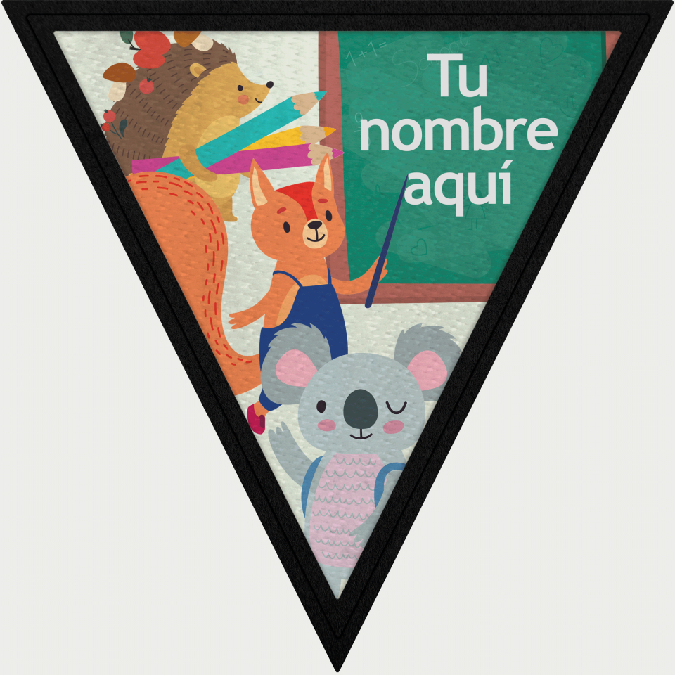 Parche triangular animales