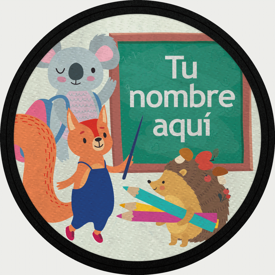 Parche redondo animales