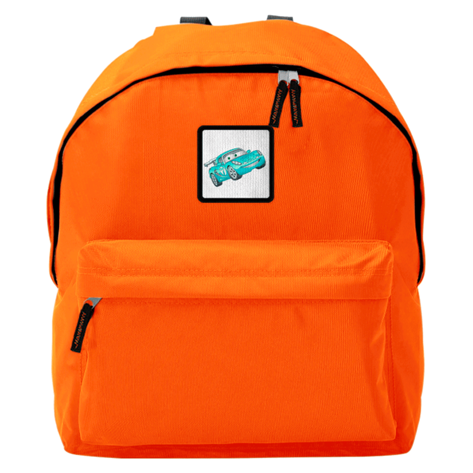 Mochila infantil con parche cuadrado personalizada