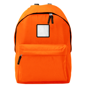 Mochila adulto con parche cuadrado personalizada