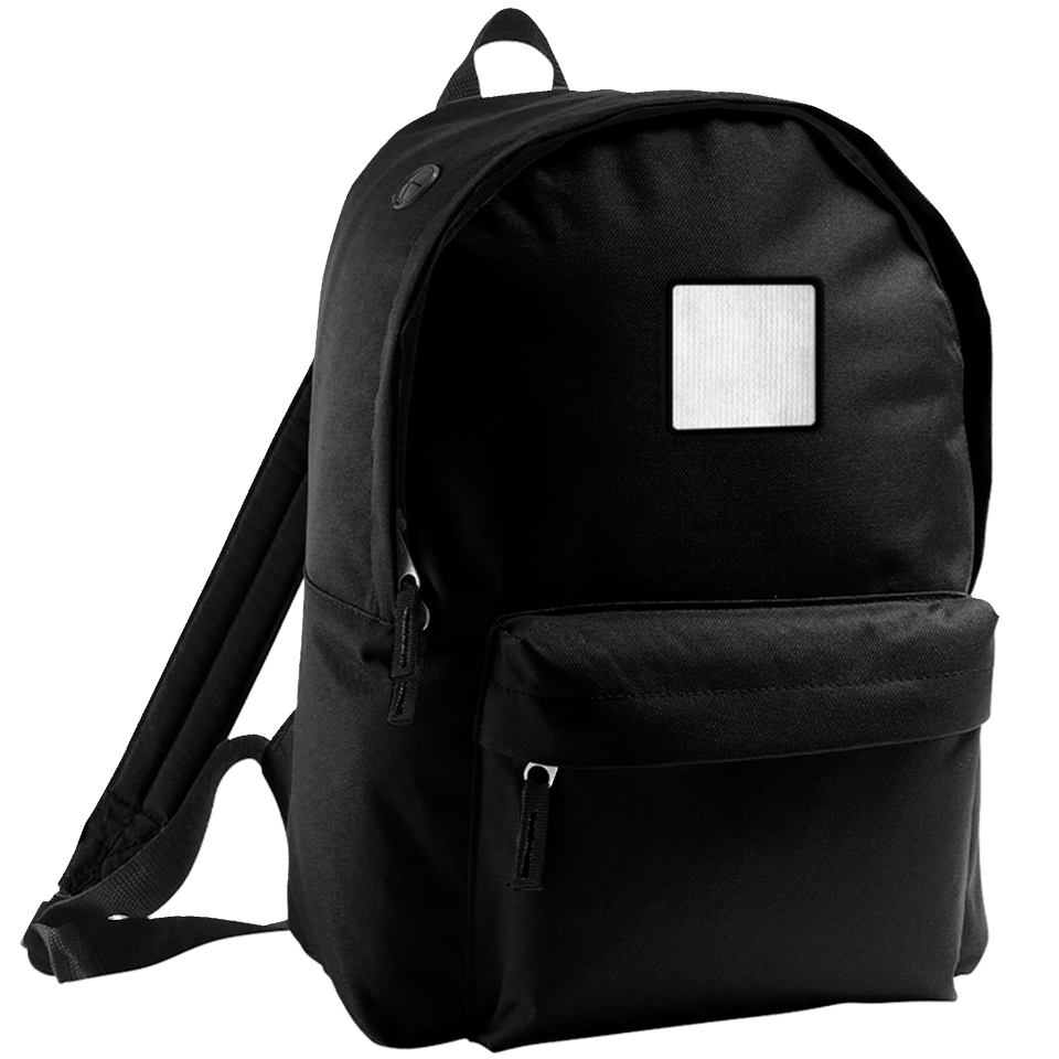 Mochila adulto con parche cuadrado personalizada