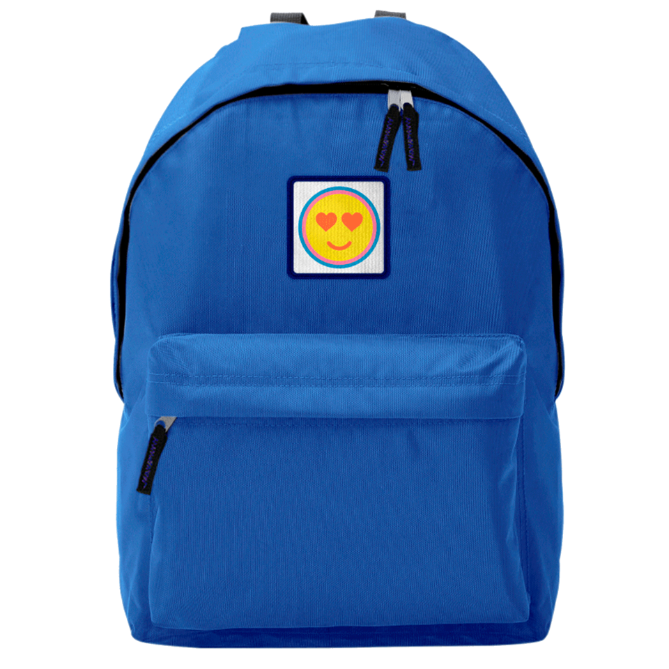 Mochila adulto con parche cuadrado personalizada