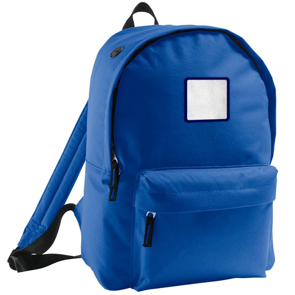 Mochila adulto con parche cuadrado personalizada